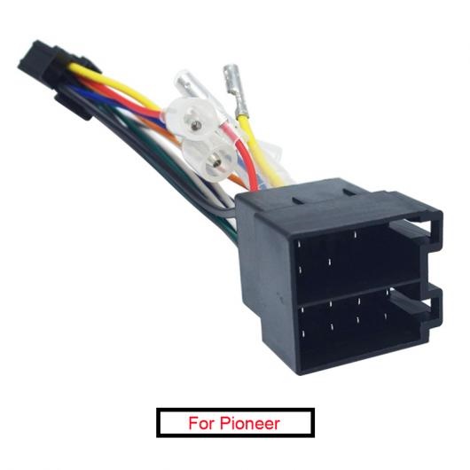 10ピース ステレオ ラジオ ISO 16-ピン PI100 ワイヤー ハーネス アダプタ 適用: パイオニア 2003-ON フォルクスワーゲン/VOLKSWAGEN ワイヤー コネクタ 接続 ケーブル AL-LL-8457 AL