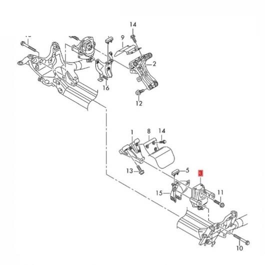 ディーゼル エンジン センサー モーター マウント 適用: アウディ/AUDI 2.5 3.0 6-シリンダー V-タイプ A8/A8Q 4G0199381LC 左 4G0199381LD 4G0199381LD RIGH・4G0199381LC 左 AL-MM-1043 AL_7