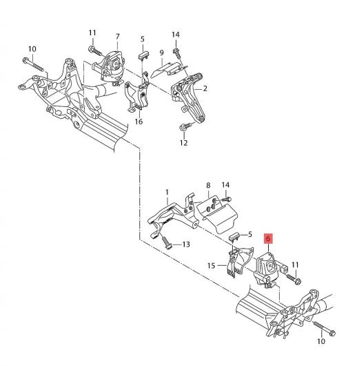 モーター サポート 4GD199381L エンジンマウント 適用: アウディ/AUDI AL-MM-1096 AL_1