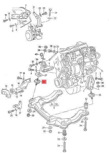 エンジン ラバー マウント 893199382J 適用: アウディ/AUDI 80 90 100 クーペ AL-MM-1648 ALの通販は
