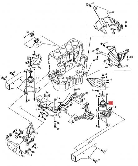 エンジン マウント ラバー ピアー 330199379 適用: VW サンタナ パサート AL-MM-1713 AL_1