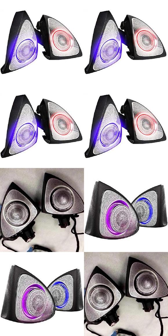64色 LED ライト 3D ロータリー ツイーター スピーカー 適用: ベンツ W213 W205 X253 E/C/GLCクラス E200L E300L C180 C200 C250 C300 W205 3色〜W222 64色 AL-MM-1909 AL