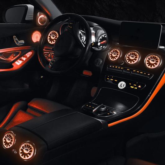 LED タービン 通気口 エア コンディション 吹き出し口 装飾 ライト Cクラス W205 2015 フロント リア 通気口 リア ランプ フロント AL-MM-1940 AL_3