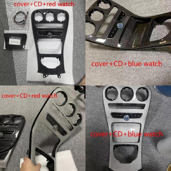 適用: メルセデスベンツ C GLCクラス W205 X253 C180L C200L GLC260 GLC パーツ リアル カーボンファイバー タイプ A-CD レッド ウォッチ〜タイプ B-CD ブルー ウォッチ AL-MM-2007 AL