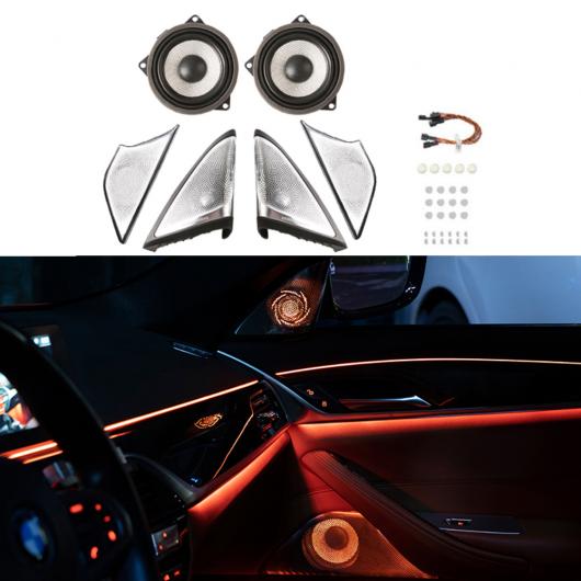 ネオン ランプ 適用: BMW 5シリーズ G30 G38 LED ルミナス ツイーター スピーカー パネル シンクロ ライト カバー ドア 装飾 カバー 15ピース〜11ピース1 AL-MM-2092 AL