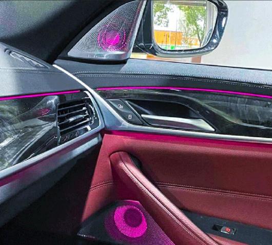 ネオン ランプ 適用: BMW 5シリーズ G30 G38 LED ルミナス ツイーター スピーカー パネル シンクロ ライト カバー ドア 装飾 カバー 15ピース〜11ピース1 AL-MM-2092 AL