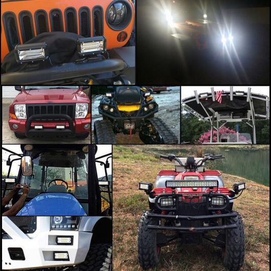 5インチ 72W LED ワーク ライト バー トラック オフロード ドライビング フォグランプ 適用: SUV ボート ATV 4X4 4WD トレーラー ワゴン ピックアップ 2ピース AL-MM-2110 AL_5
