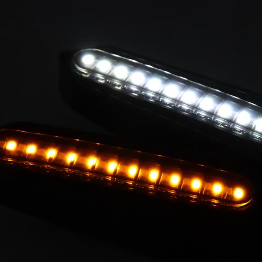 AL オートバイ ウィンカー テールライト LED フロー ウインカー ブレーキ/ランニング ライト DRL フラッシャー 点滅 テール ランプ 2ピース フロント DRL・2ピース リア ストップ AL-MM-2111