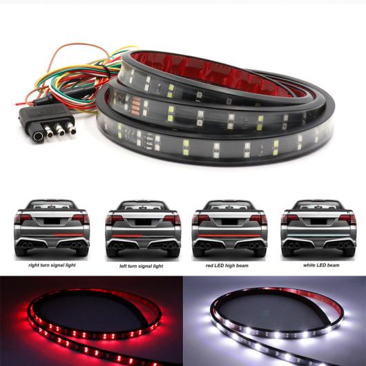60IN 150糎 貨物自動車 尻っ方論理ゲート ウインカー LED ともし火 赤ちょうちん 円転滑脱 LED ストリップショー DRL 雨合羽 逆さま うち切り ともし火 AL-MM-2145 AL