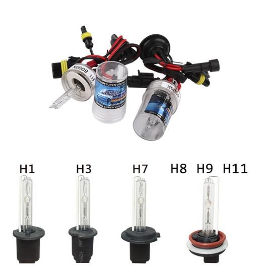 2ピース 12V 55W キセノン H7 HID コンバージョン キット バルブ ヘッドライト ランプ 4300K ホワイト イエロー〜8000K ホワイト ブルー H1〜H7 AL-MM-2163 AL_3