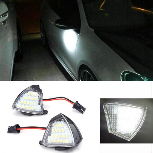 2ピース LED サイド アンダー ミラー パドル ライト エラー シグナル ランプ ホワイト CAN-BUS 適用: イオス ゴルフ パサート シャラン トゥーラン AL-MM-2178 AL