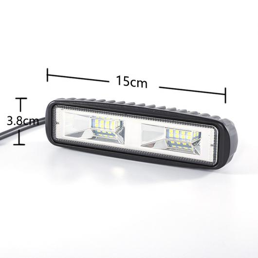 6インチ 12V 48W 16 LED ライト バー ワーク ランプ 投光ランプ ビーム バルブ ドライビング フォグ ランプ 適用: ジープ/JEEP トラック トラクター ボート トレーラー 2ピース AL-MM-2203 AL_1