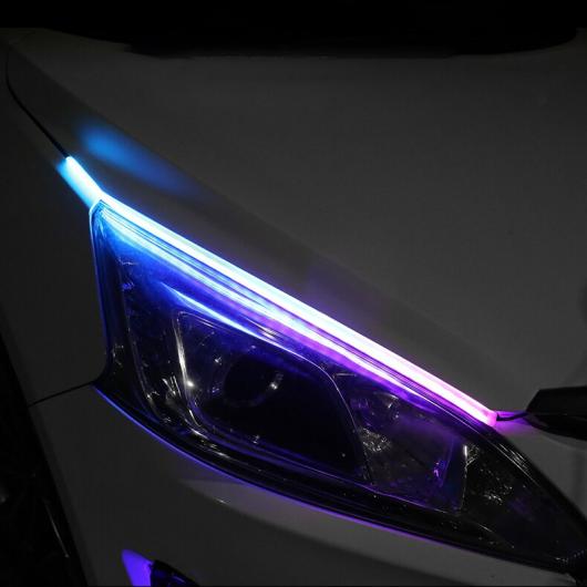 2ピース ユニバーサル 防水 フレキシブル RGB デイタイムランニングライト DRL マルチカラー LED ストリップ ウインカー ライト RGB 30cm APP AL-MM-2214 AL_7