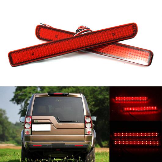2ピース LED リア バンパー リフレクター ライト レッド ドライビング ブレーキ フォグ トリム モールディング テール ランプ 適用: ランド ローバー/ROVER ディスカバリー 3 4/L320 AL-MM-2220 AL