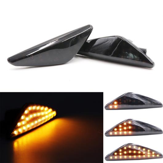 2ピース スモーク レンズ ダイナミック サイド マーカー ライト 適用: BMW X5 E70 X6 E71 E72 X3 F25 アンバー アンバー LED インジケーター ランプ AL-MM-2248 AL