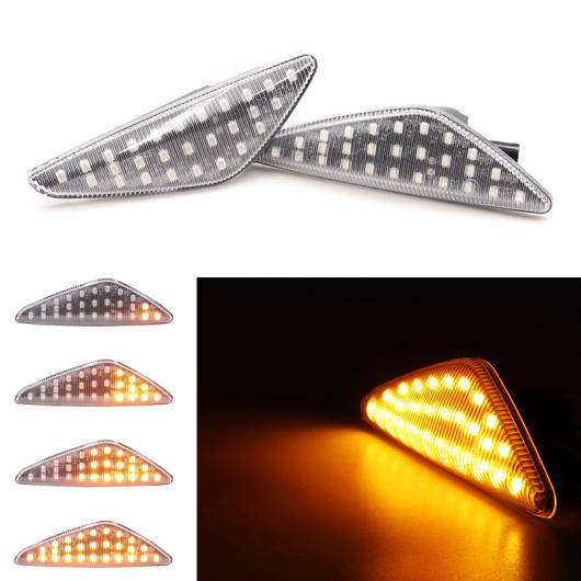 2ピース クリア レンズ ダイナミック LED フェンダー サイド マーカー ウインカー ランプ 適用: BMW X5 E70 X6 E71 E72 X3 F25 アンバー AL-MM-2252 ALの通販は 9,368円