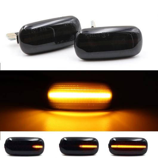 2ピース LED ダイナミック フロー サイド マーカー ライト 適用: アウディ/AUDI A3 S3 8P A4 S4 RS4 B6 B7 B8 A6 S6 RS6 C5 C7 LED アンバー シグナル ライト AL-MM-2254 AL