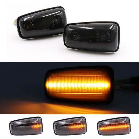 2ピース LED サイド マーカー アンバー ライト バルブ リピーター ランプ インジケーター 適用: シトロエン/CITROEN サクソ フィアット/FIAT プジョー/PEUGEOT スクード 306 406 806 AL-MM-2308 AL
