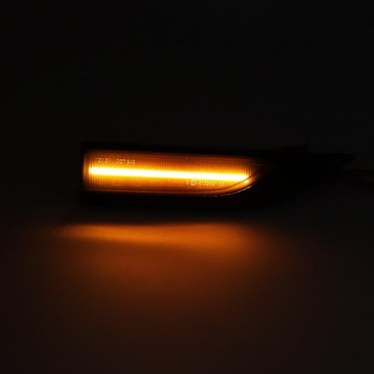 2ピース ダイナミック シーケンシャル LED サイド マーカー ターンシグナルライト インジケーター リピーター 適用: VW トランスポーター ノーマル ブラック・ノーマル シルバー AL-MM-2312 AL_6