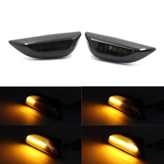 2ピース LED アンバー ダイナミック フロー ウインカー サイド マーカー ライト 適用: オペル/OPEL モッカ X 2012-2016 シボレー/CHEVROLET トラック 2013-2019 AL-MM-2318 AL