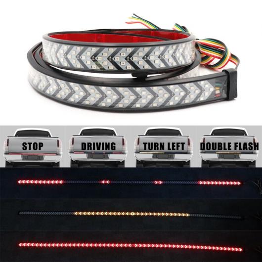 レッド イエロー トラック テールゲート LED ストリップ ライト バー トリプル 列 4機能 ドライビング ブレーキ ウインカー 適用: ジープ/JEEP ピックアップ SUV ダッジ/DODGE 40インチ AL-MM-2322 AL