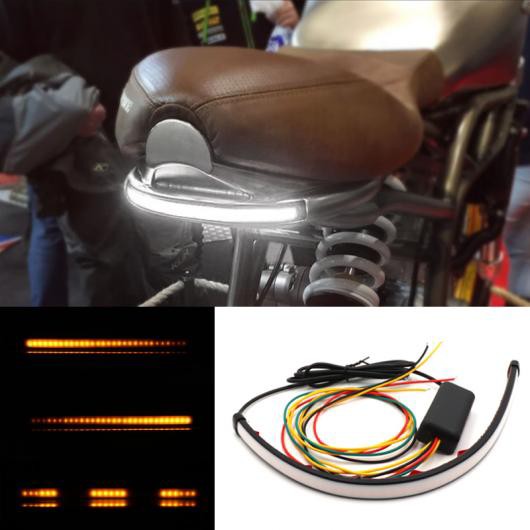ホワイト/レッド アンバー オートバイ シーケンシャル スイッチバック フロー テールライト シーケンシャル フロー LED ライト ホワイト-イエロー 30cm・レッド-イエロー 30cm AL-MM-2344 ALの通販はその他バイクパーツ