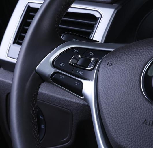 当てはめる: フォルクスワーゲン/VOLKSWAGEN T-差し交わす T-ROC テラモント ティグアン 2018-2020 パサート CC 2019 ステアリング 銀輪 名取り草 かざり付ける ひな型 刈り込み つや消ししろがね色〜肌理調 AL-MM-2414 AL
