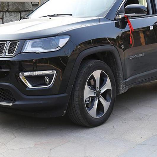 適用: ジープ/JEEP コンパス 2017 2018 2019 2020 ABS クローム フロント フォグ ランプ 保護 カバー リア フォグライト カバー ステッカー アクセサリー AL-MM-2472 AL
