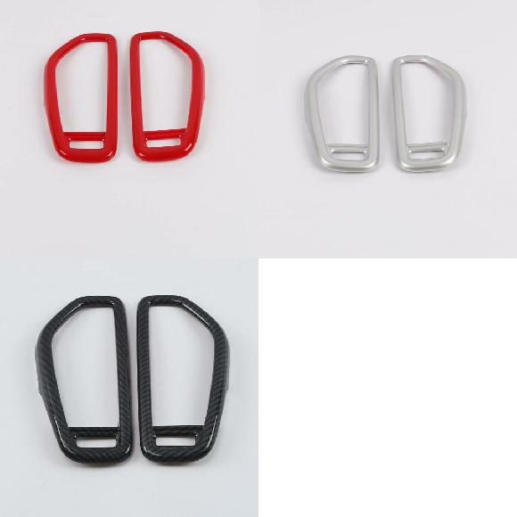 適用: ポルシェ/PORSCHE カイエン 2018 2019 2020 サイド エアコン 吹き出し口 フレーム カバー トリム インテリア アクセサリー レッド〜カーボン調 AL-MM-2509 AL