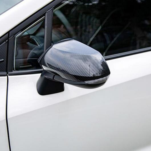 適用: トヨタ カローラ セダン 2019 2020 2021 ABS カーボンファイバー リア ビュー バックミラー サイド ミラー カバー トリム スタイリング アクセサリー 2ピース クロム・カーボン調 AL-MM-2734 AL_2