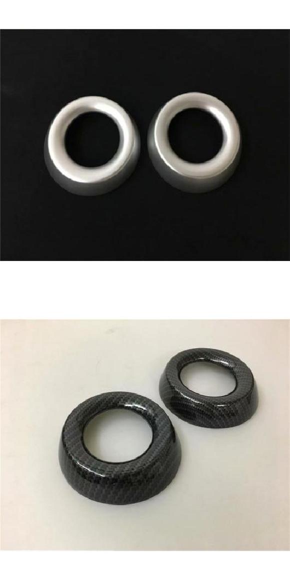 ABS クローム エアコン カバー トリム 吹き出し口 装飾 サークル アクセサリー 適用: 日産 キックス 2017 2018 2019 マットシルバー・カーボン調 AL-MM-2754 AL 9,450円