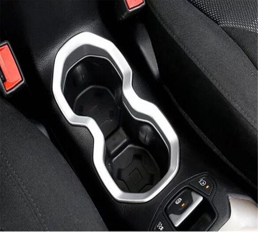 適用: ジープ/JEEP レネゲード 2014-2017 2018 2019 インテリア カップホルダー リア カップホルダー フレーム カバー トリム 装飾 ステッカー AL-MM-2815 AL