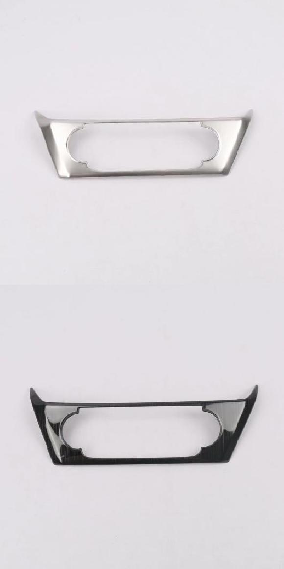 ABS/ステンレス スチール ヘッドライト アジャスター スイッチ パネル 装飾 カバー トリム 適用: 三菱 エクリプス クロス 2017 スチール カーボンファイバー〜スチール ブラック AL-MM-2859 AL