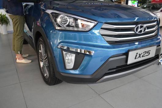 適用: ヒュンダイ/現代/HYUNDAI クレタ IX25 2014-2016 2017 フロント リア フォグライト フォグライト ランプ カバー トリム フレーム ステッカー フロント フォグライト ストリップ AL-MM-2911 AL_2
