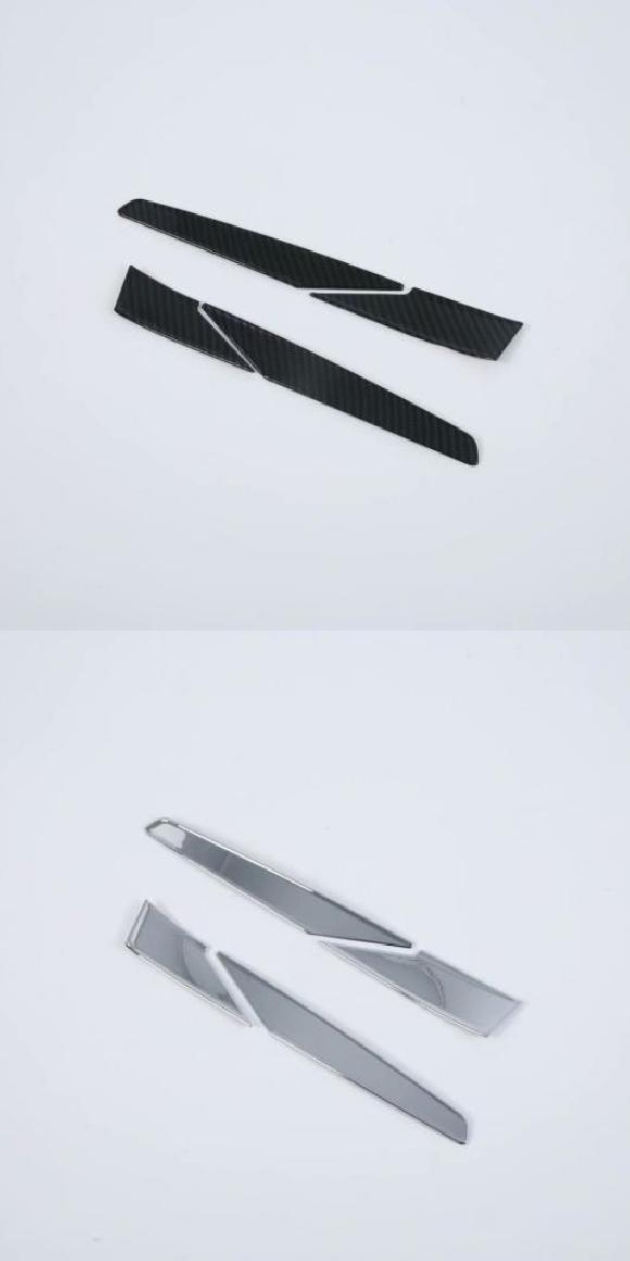 適用: ヒュンダイ/現代/HYUNDAI コナ エンシノ カウアイ 2018 2019 2020 ABS クローム リア ビュー サイド ドア ミラー カバー トリム ストリップ モールディング ガーニッシュ カーボン・クロム AL-MM-3012 AL
