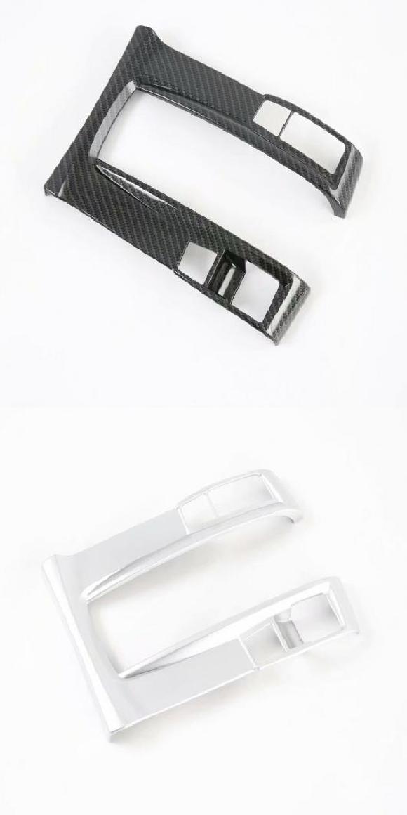 適用: ホンダ シビック 2020 2021 インテリア アクセサリー カーボンファイバー ギア シフト パネル カバー トリム 装飾 フレーム トリム ステッカー 左ハンドル用 カーボン・マットシルバー AL-MM-3035 AL