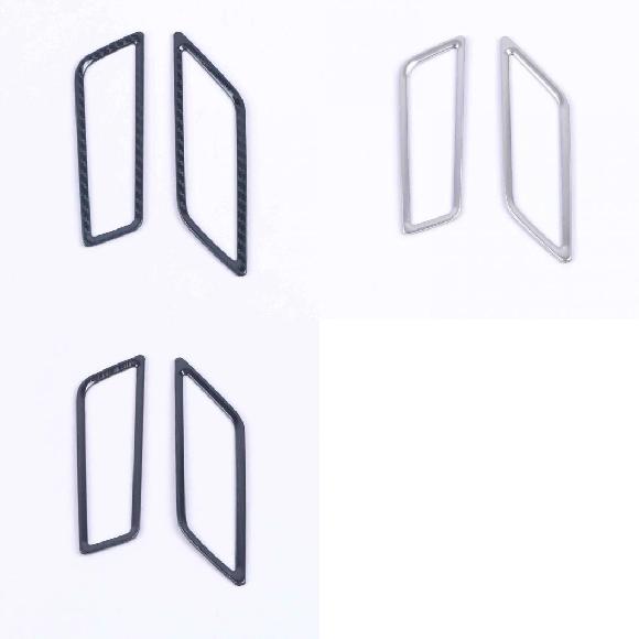 適用: フォルクスワーゲン/VOLKSWAGEN VW ゴルフ 8 MK8 R 2021 2022 クローム インテリア アクセサリー フロント エアコン スチール カーボンファイバー〜スチール ブラック AL-MM-3126 AL