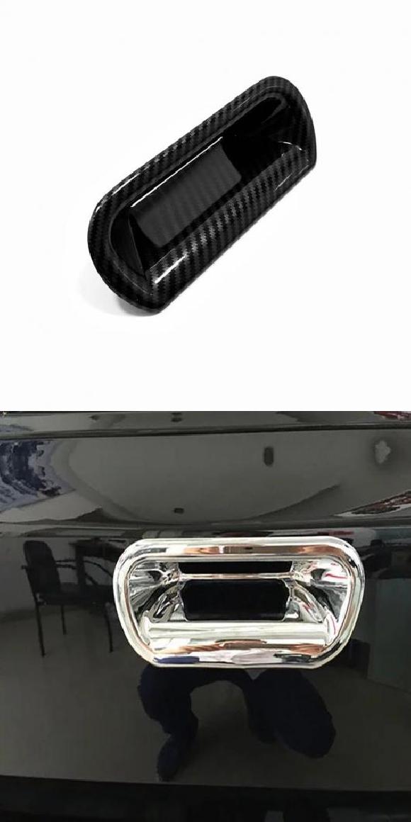 適用: ホンダ CRV C-RV 2012 2013 2014 2015 カーボンファイバー リア トランク テールゲート ドア ハンドル ボウル キャッチ カバー トリム モールディング ガーニッシュ カーボン・クロム AL-MM-3130 AL