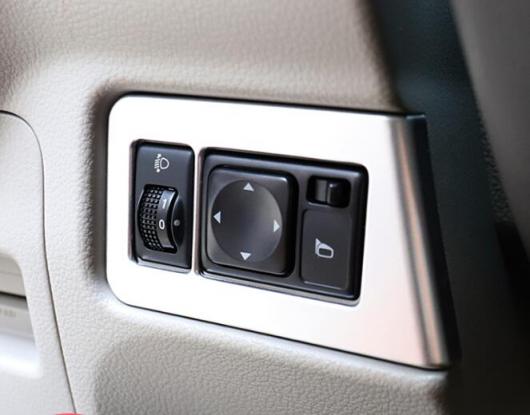 適用: 日産 NV200 エヴァリア 2013-2017 2018 フロント フォグランプ カバー トリム ヘッド ライト アジャスター スイッチ ボタン パネル カバー トリム ベゼル モールディング マットシルバー AL-MM-3139 AL_6