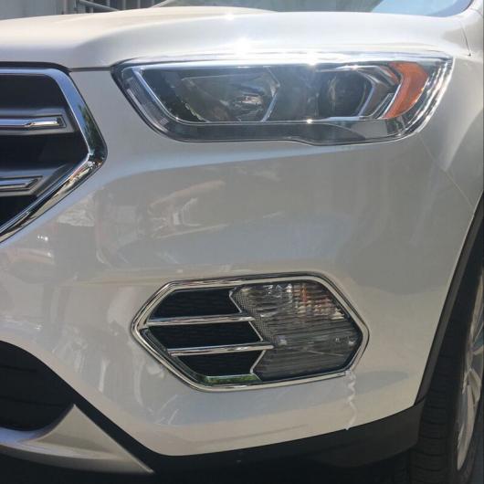 適用: フォード/FORD クーガ エスケープ 2017 2018 2019 ABS クローム フロント ヘッド フォグライト ランプ カバー ベゼル フォグライト トリム AL-MM-3198 AL