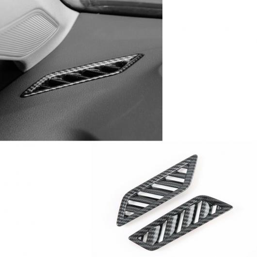 適用: フォルクスワーゲン/VOLKSWAGEN VW ゴルフ 8 MK8 R 2021 2022 カーボンファイバー インテリア アクセサリー フロント アッパー エアコン 吹き出し口 カバー トリム AL-MM-3282 AL