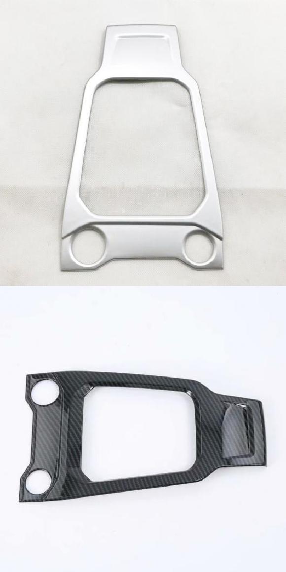 適用: VW フォルクスワーゲン/VOLKSWAGEN T-ROC TROC 2017 2018 2019 AT マット ギア シフト ノブ カバー トリム キャップ ステッカー ガーニッシュ 自動車 マットシルバー・カーボン調 AL-MM-3309 AL