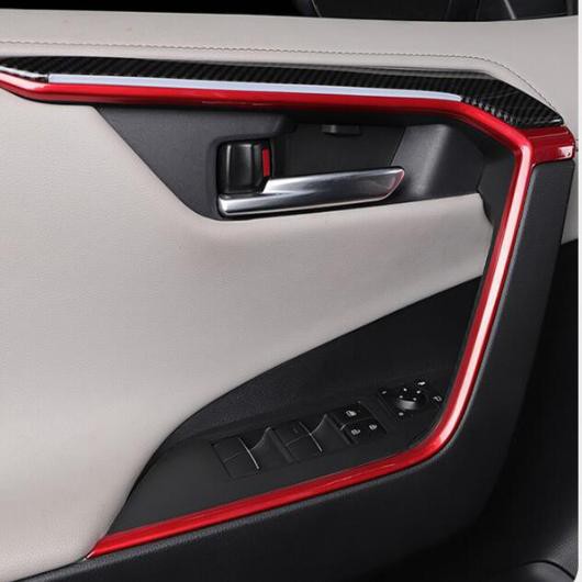 適用: トヨタ RAV4 2019 2020 2021 インテリア 装飾 ギア シフト パネル アームレスト ステッカー カップホルダー カバー トリム アクセサリー モデル10・モデル3 AL-MM-3331 AL