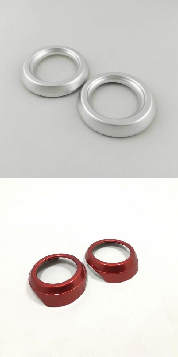 ABS マット エアコン 吹き出し口 AC カバー トリム インテリア アクセサリー 適用: トヨタ RAV4 RAV 4 2016 2017 2018 ABS マット 2・ABS レッド AL-MM-3458 ALの通販は 10,120円