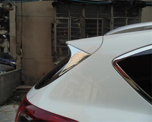 適用: マツダ CX-5 CX5 2013 2014 2015 2016 クローム リア ウインドウ スポイラー カバー サイド トライアングル トリム ステッカー AL-MM-3485 AL
