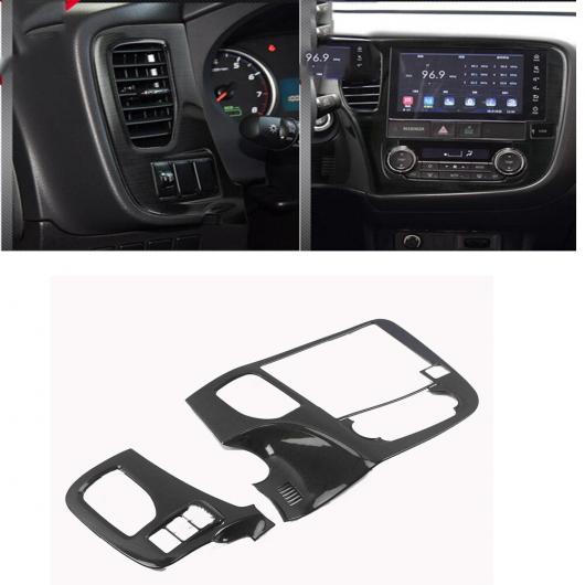 ブラック インテリア ウインドウ スイッチ アームレスト カバー トリム エアコン フレーム 適用: 三菱 アウトランダー 2016-2019 2020 アームレスト カバー AL-MM-3504 ALの通販は