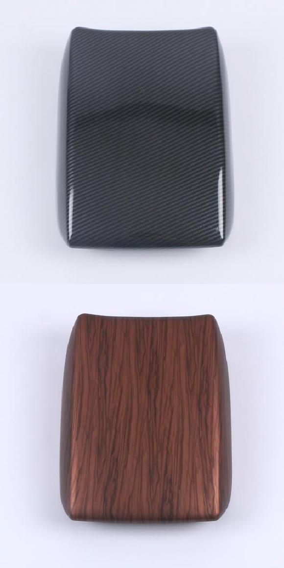 適用: ホンダ C-RV CRV 2017 2018 2019 2020 2021 カーボンファイバー センター コンソール アームレスト ストレージ ボックス ケース カバー カーボン調・茶木目 AL-MM-3686 ALの通販は