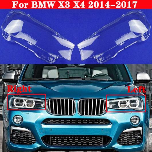 フロント ヘッドライト カバー ランプシェード クリア ランプカバー 適用: BMW X3 X4 F26 2014-2017 ヘッド ランプ ライト カバー ガラス レンズ シェル 左・右 AL-MM-3751 ALの通販は