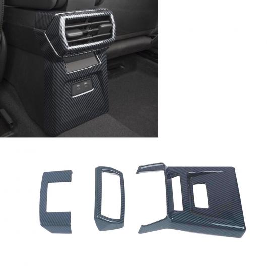 適用: アウディ/AUDI A3 8Y ハッチバック 2021 2022 カーボンファイバー リアシート エア コンディション 吹き出し口 カバー トリム フレーム インテリア モデル1・モデル2 AL-MM-3971 AL_6