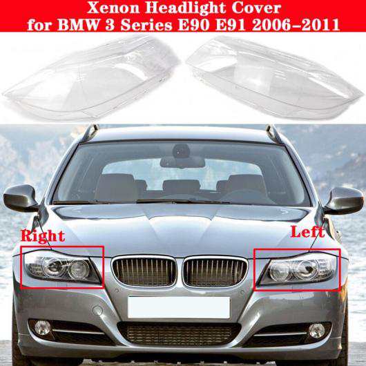 適用: BMW 3シリーズ E90 E91 2006-2011 ランプ シェル ヘッドライト カバー キセノン ヘッドライト ガラス ヘッドランプ  クリア ランプの通販は